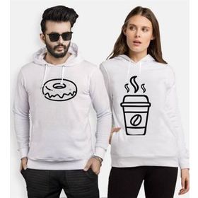 Tshirthane Tatlı Kahve 2'li Sevgili Sweatshirt