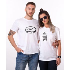 Tshirthane Tatlı Kahve 2'li Sevgili T-shirt
