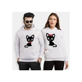 Tshirthane Tatlı Kedicik 2'li Sevgili Sweatshirt
