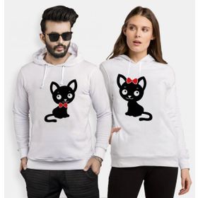 Tshirthane Tatlı Kedicik 2'li Sevgili Sweatshirt