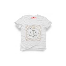 Tshirthane Terazi Burcu Libra Beyaz Erkek T-shirt