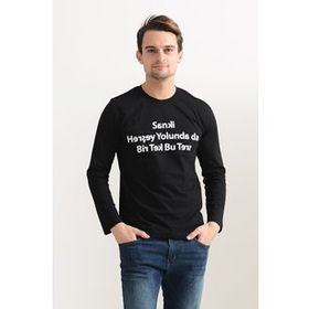 Tshirthane Ters Espirili Uzunkol Sweatshirt