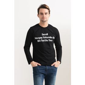 Tshirthane Ters Espirili Uzunkol Sweatshirt