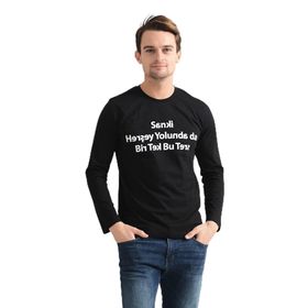 Tshirthane Ters Espirili Uzunkol Sweatshirt
