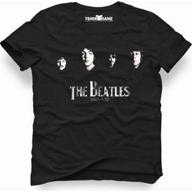 Tshirthane The Beatles 1960 1970 Siyah Erkek T-shirt