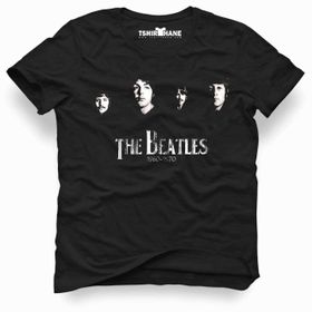 Tshirthane The Beatles 1960 1970 Siyah Erkek T-shirt