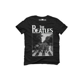 Tshirthane The Beatles Siyah Erkek T-shirt