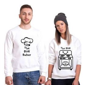 Tshirthane The Bun Baker 2'li Sevgili Sweatshirt