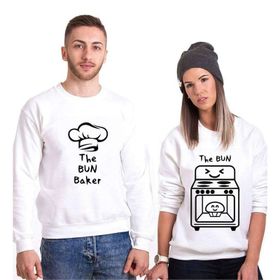 Tshirthane The Bun Baker 2'li Sevgili Sweatshirt