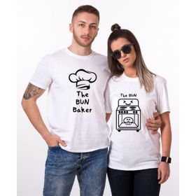 Tshirthane The Bun Baker 2'li Sevgili T-shirt