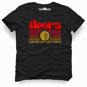 Tshirthane The Doors Riders On The Storm Siyah Erkek T-shirt