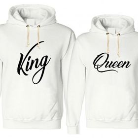 Tshirthane The King Queen 2'li Sevgili Sweatshirt