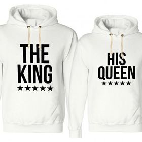 Tshirthane The King The Queen 2'li Sevgili Sweatshirt