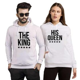 Tshirthane The King The Queen 2'li Sevgili Sweatshirt