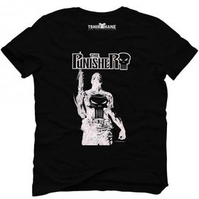 Tshirthane The Punisher Frank Castle Jon Bernthal Siyah Erkek T-shirt