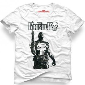 Tshirthane The Punisher Frank Castle Jon Bernthal Siyah Erkek T-shirt