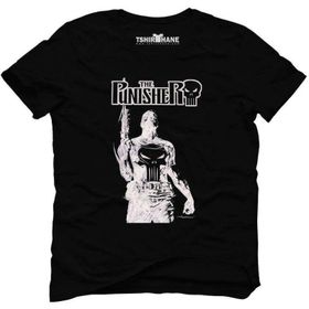 Tshirthane The Punisher Frank Castle Jon Bernthal Siyah Erkek T-shirt