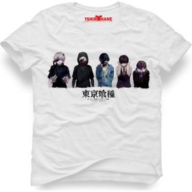 Tshirthane Tokyo Ghoul Ken Kaneki Beyaz Erkek T-Shirt