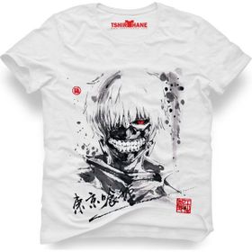 Tshirthane Tokyo Ghoul Ken Kaneki Beyaz Erkek T-Shirt