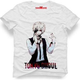 Tshirthane Tokyo Ghoul Ken Kaneki Beyaz Erkek T-Shirt