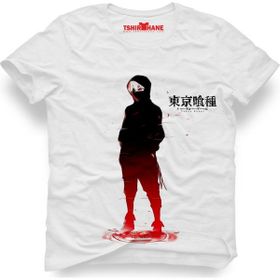 Tshirthane Tokyo Ghoul Ken Kaneki Beyaz Erkek T-Shirt