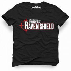Tshirthane Tom Clancys Rainbow Six Raven Shield Siyah Erkek T-shirt