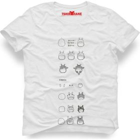 Tshirthane Totoro Beyaz Erkek T-shirt