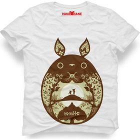Tshirthane Totoro Beyaz Erkek T-shirt