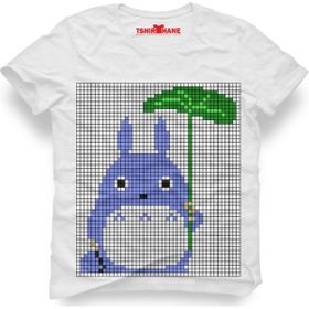 Tshirthane Totoro Beyaz Erkek T-shirt