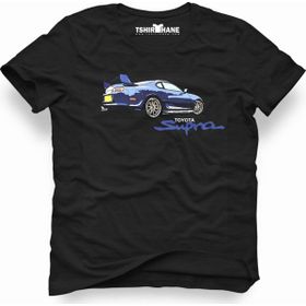 Tshirthane Toyota Supra Siyah Erkek T-shirt