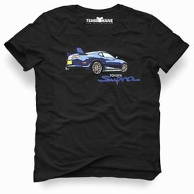 Tshirthane Toyota Supra Siyah Erkek T-shirt