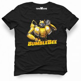 Tshirthane Transformers Bumblebee Music Black 2018 Siyah Erkek T-shirt