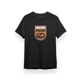 Tshirthane Transformers Unicron Eaters of Planet Siyah Kısa Kol Erkek T-shirt