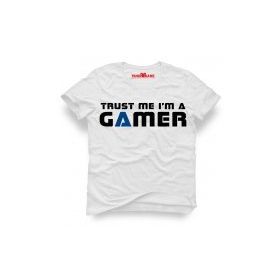 Tshirthane Trust Me İm A Gamer Beyaz Erkek T-shirt