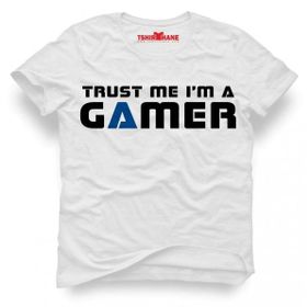 Tshirthane Trust Me İm A Gamer Beyaz Erkek T-shirt