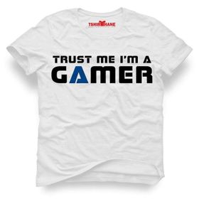 Tshirthane Trust Me İm A Gamer Beyaz Erkek T-shirt