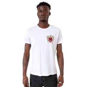 Tshirthane Türk Kurt Milli Arma Beyaz Erkek Bisikletyaka T-shirt