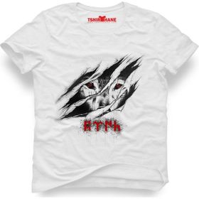 Tshirthane Türk Kurt Pençesi Beyaz Erkek T-shirt