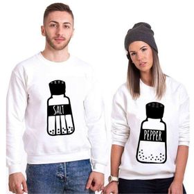 Tshirthane Tuz Biber 2'li Sevgili Sweatshirt