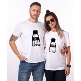 Tshirthane Tuz Biber 2'li Sevgili T-shirt