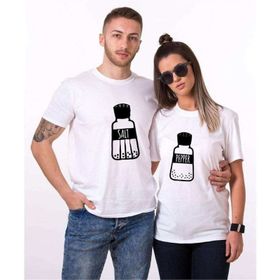 Tshirthane Tuz Biber 2'li Sevgili T-shirt