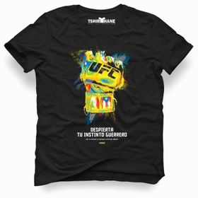 Tshirthane Ufc Khabib Despierta Siyah Erkek T-shirt