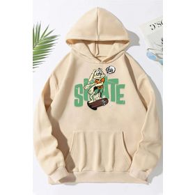 Tshirthane Unisex All Day Rabbit Baskılı Sweatshirt