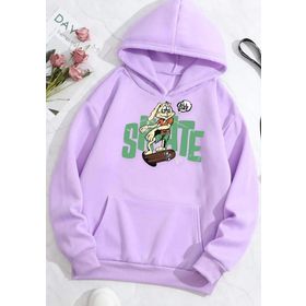 Tshirthane Unisex All Day Rabbit Baskılı Sweatshirt