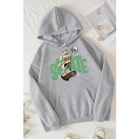 Tshirthane Unisex All Day Rabbit Baskılı Sweatshirt