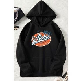 Tshirthane Unisex Aloha Baskılı Sweatshirt