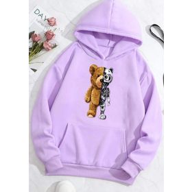 Tshirthane Unisex Boys Bear Baskılı Sweatshirt