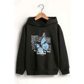 Tshirthane Unisex Butterfly Baskılı Sweatshirt