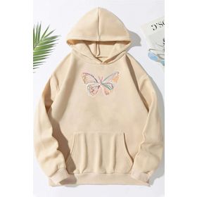 Tshirthane Unisex Butterfly Baskılı Sweatshirt