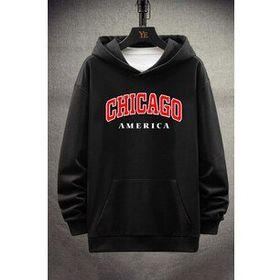 Tshirthane Unisex Chiago Baskılı Sweatshirt